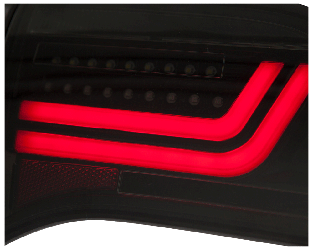 Задние фонари Dectane LED Dynamic Black Smoke на Audi A6 C6 Avant